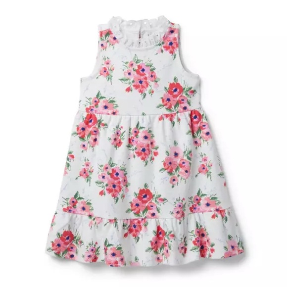 Janie and Jack Other - Janie and Jack Floral Halter Ponte Dress